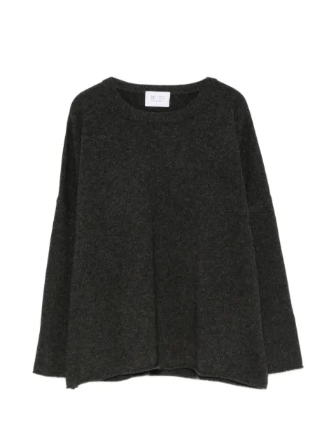 BeYou round-neck drop-shoulder sweater Grey CD1200F6