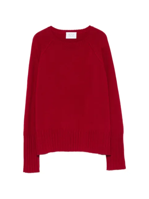 BeYou long-sleeve ribbed-trim sweater Red CD1175F6