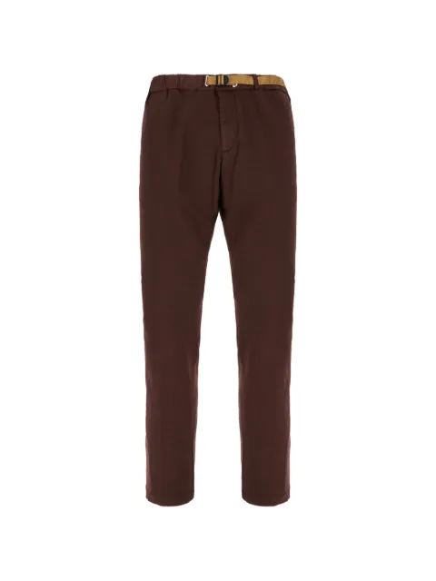 White Sand belted elasticated-waist trousers Red 26SU6605