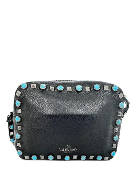 Valentino Garavani Pre-Owned 2010s Rolling Rockstud camera bag Black RFCPUGBBA767729W