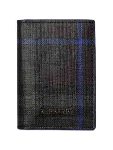 Burberry City Check folding card case Black 8135367