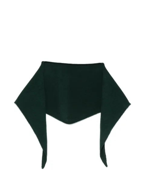 BeYou triangular knitted scarf Green CD7050F6
