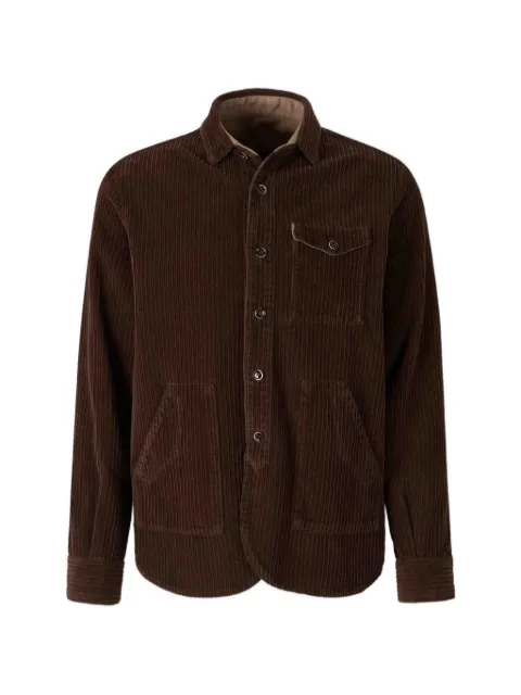 Nine In The Morning corduroy-texture button-up jacket Brown CO165100COTTON
