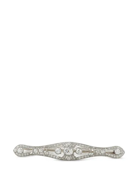 LB Exclusive diamond filigree brooch Silver MF01071726