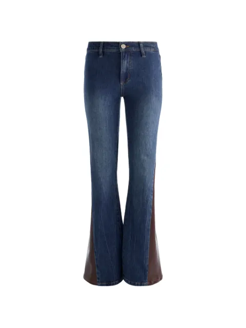 alice + olivia SB godet high-rise wide-leg jeans Blue CD608301116