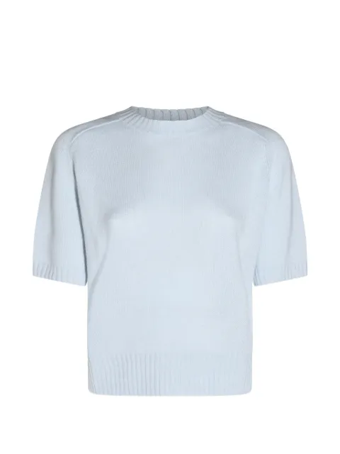 Allude short-sleeve cashmere top Blue 2651115210