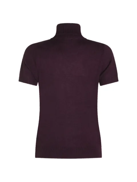 Allude short-sleeve roll-neck sweater Purple 26511175
