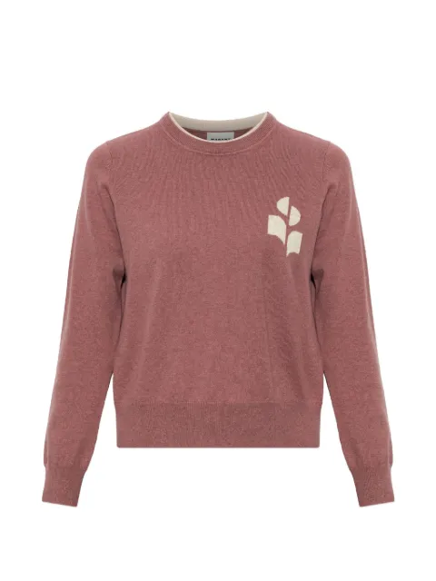 MARANT ÉTOILE Lanta logo-intarsia sweater Pink PU0858FAD1L16E