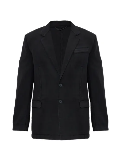 Diesel logo-plaque button-fastening blazer Black A229700AECB