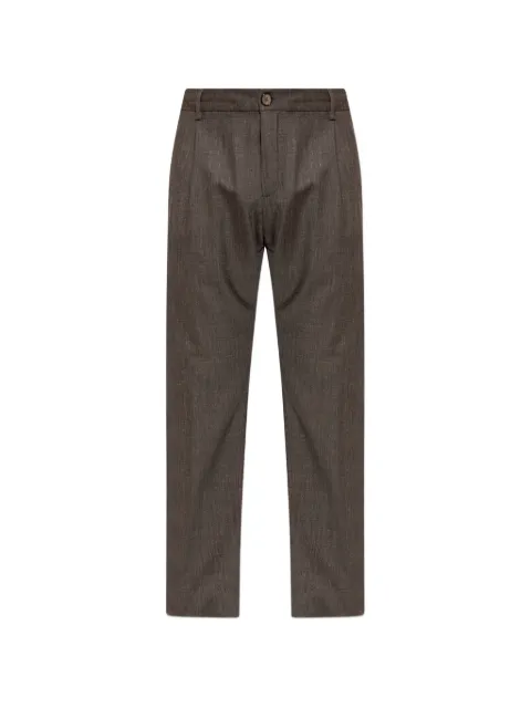 Paul & Shark straight-leg tailored trousers Brown 264140730