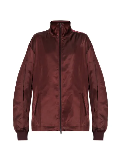 Y-3 satin-finish 3-Stripes jacket Red KW9618