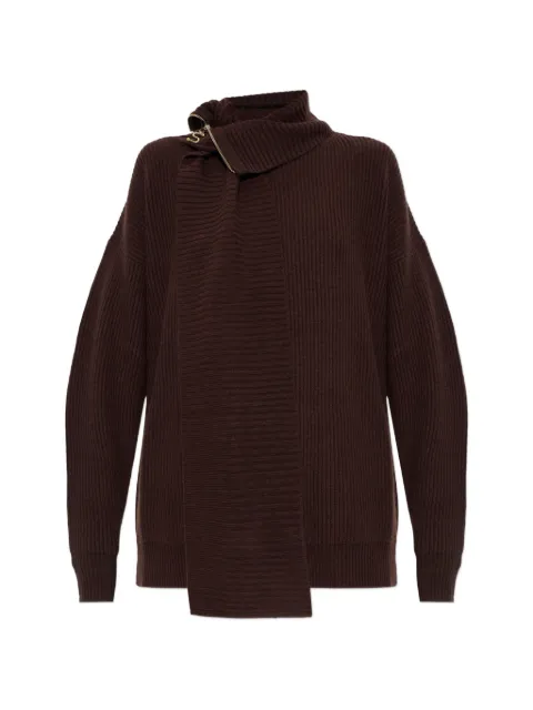 Sportmax Feltro zip-fastening sweater Brown SPXFELTRO2622366102