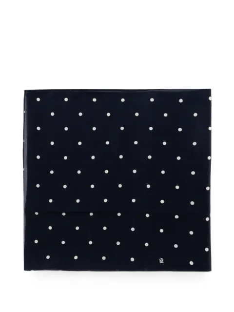 Dolce & Gabbana polka-dot silk scarf Blue GQ348EG0WX4