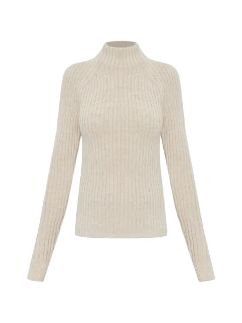 ISABEL MARANT Virginia pullover ribbed merino wool Neutrals PU0954FAD3L12I