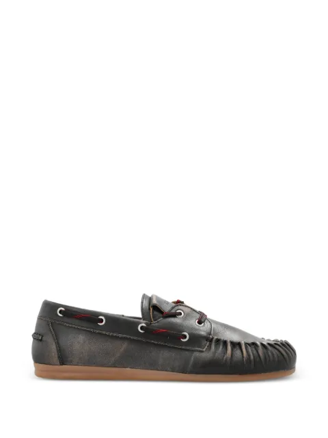 ALOHAS Rowan Sporty lace-up boat shoes Brown ROWAN0