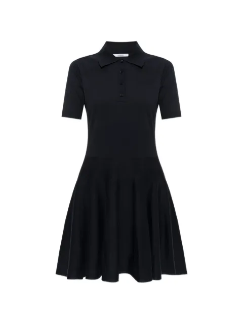 Givenchy mini polo dress in cotton and silk Black BW22Y64ZUU