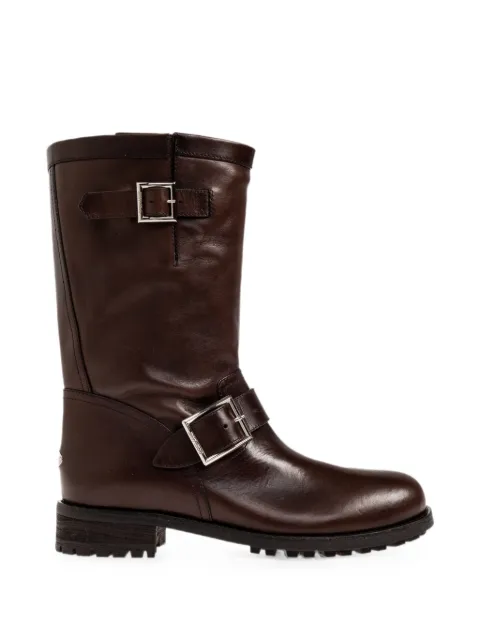 Jimmy Choo Biker Mid buckle-strap boots Brown BIKERMIDSVH