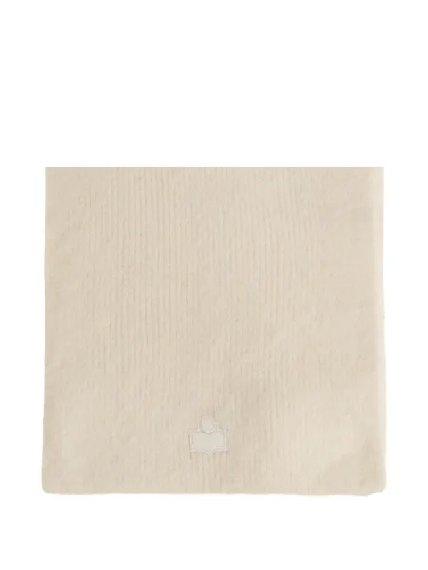 ISABEL MARANT Peliz alpaca scarf Neutrals EC032MFAD3D01A