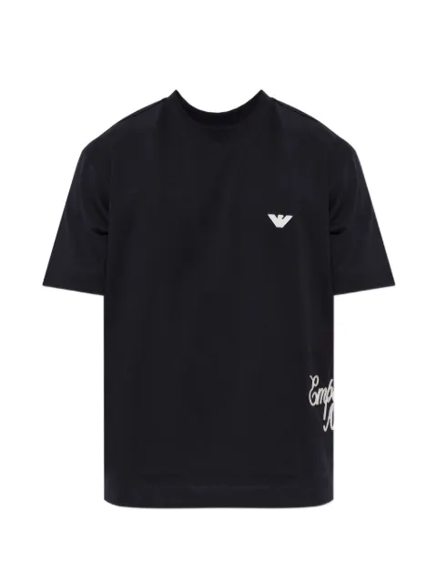 Emporio Armani logo-embroidered T-shirt Blue EM006811AF13715