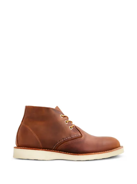 Red Wing Shoes Work Chukka leather boots Brown 3137