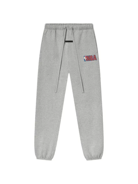 FEAR OF GOD ESSENTIALS x NBA logo-print track pants Grey 130NB254504F
