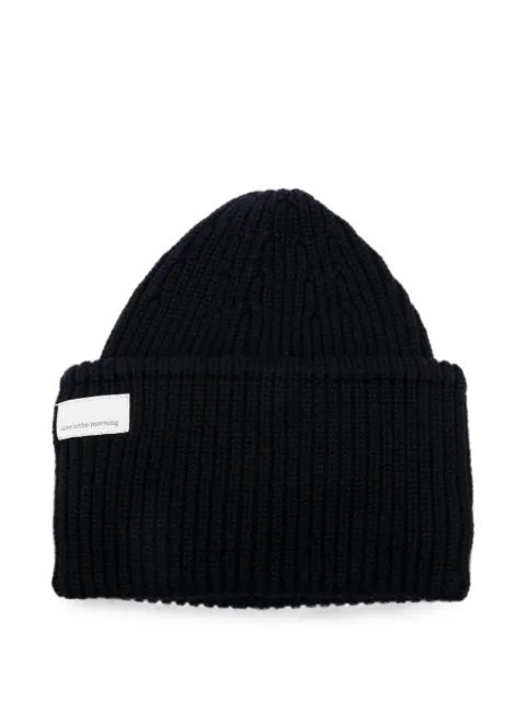 Nine In The Morning ribbed-knit beanie hat Blue 9FW26UMI09ET