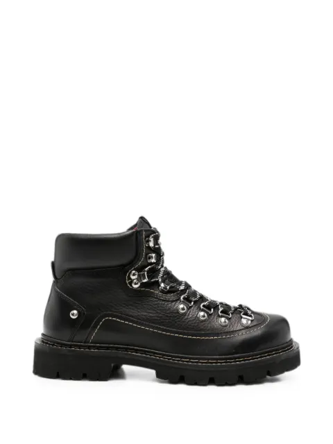 DSQUARED2 Canadian lace-up leather boots Black ABM017712900001