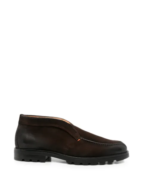 Santoni round-toe leather loafers Brown MGDG17823NEOBVOE