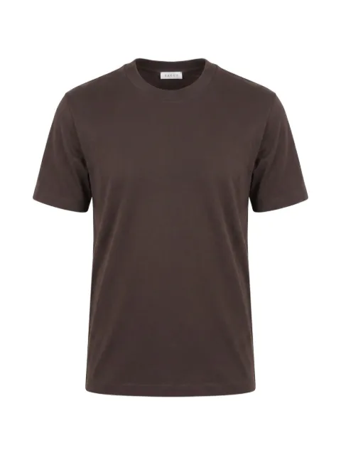 Xacus crew-neck short-sleeve T-shirt Brown J118MM31492