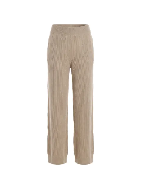 Brunello Cucinelli ribbed-knit cashmere trousers Neutrals M1E224779CEF37