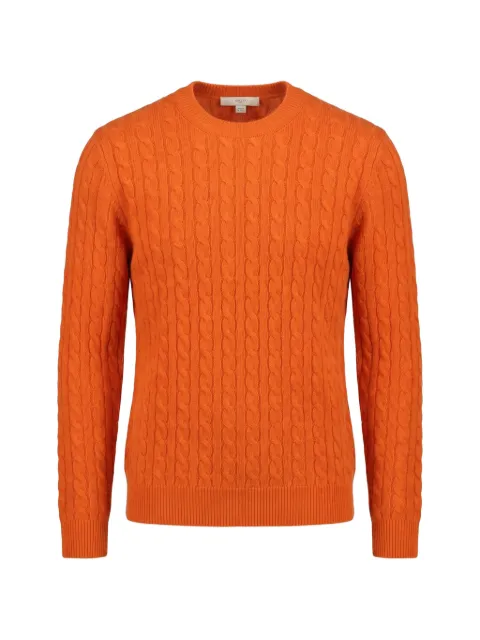 Malo cable-knit cashmere sweater Orange UXA400F1B02