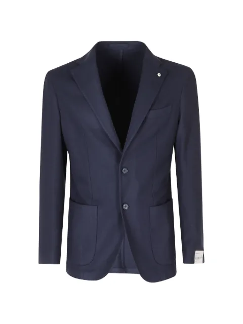 L.B.M. 1911 single-breasted cotton blazer Blue 655292887