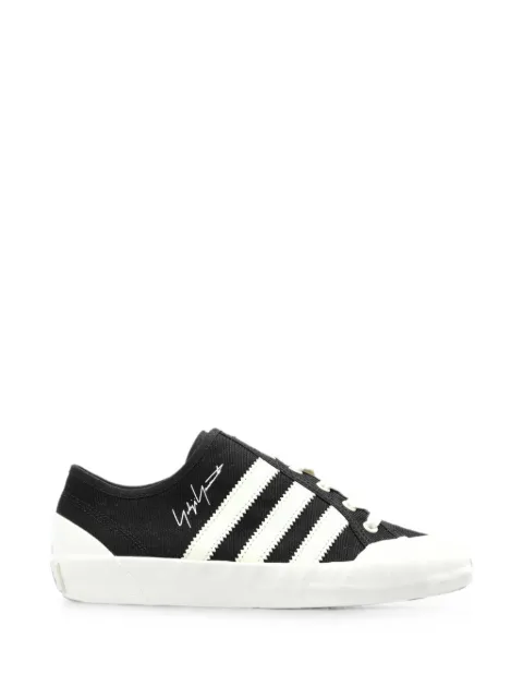 Y-3 Nisi LO signature-print stripe-detail sneakers Black KH9321