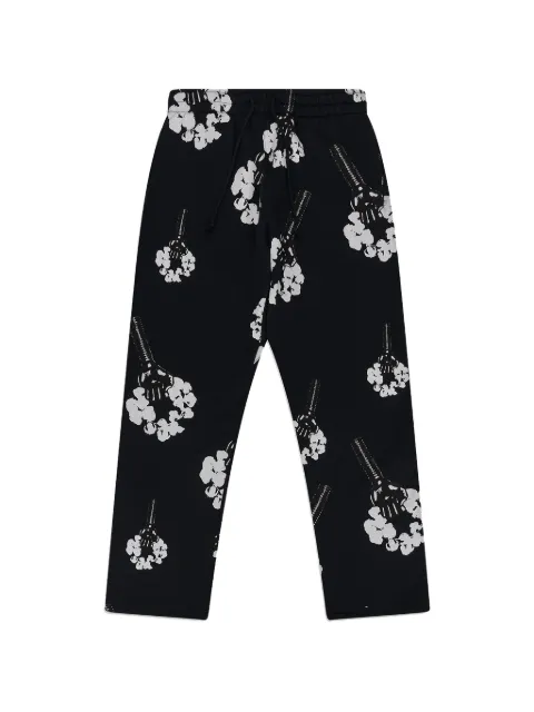 Denim Tears x Hardies Fist Wreath track pants Black DT888