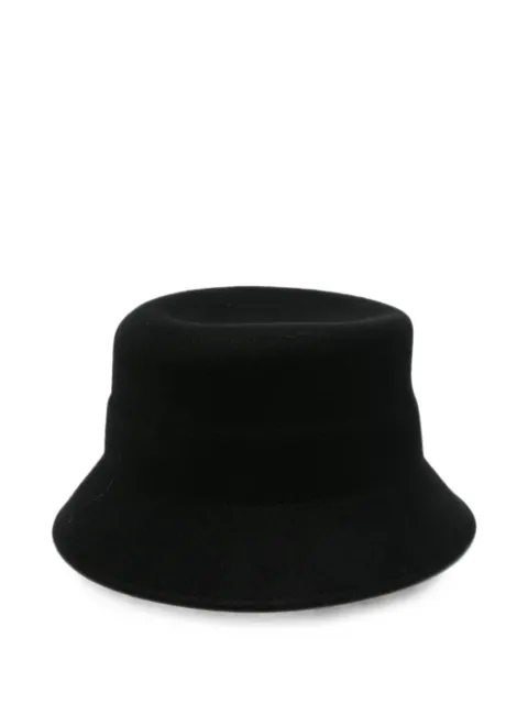 Liviana Conti felt bucket hat Black A6WF05