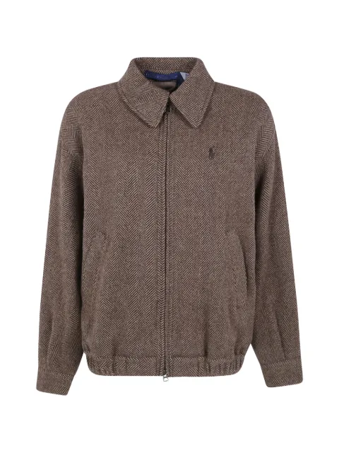 Polo Ralph Lauren herringbone-pattern wool jacket Brown 211B17301001