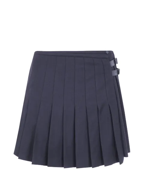 Emporio Armani buckle-detail pleated mini skirt Blue EW005402TE21946