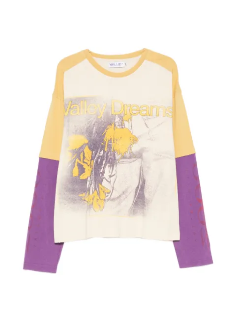 Vale graphic-print layered sweater Neutrals SUNRISELONGSLEEVEPANNA