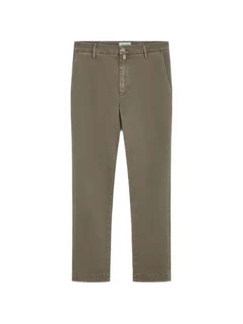 Jacob Cohën logo-patch cotton trousers Grey JUMP0026001S4216TNB75