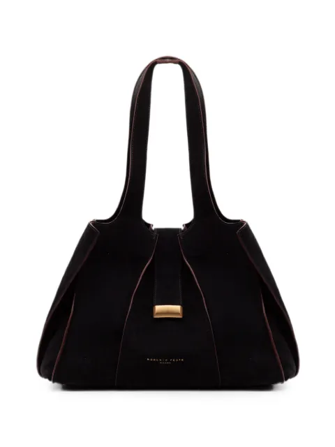 Roberto Festa Eloise large suede tote bag Black ELOISESOFTYNERO