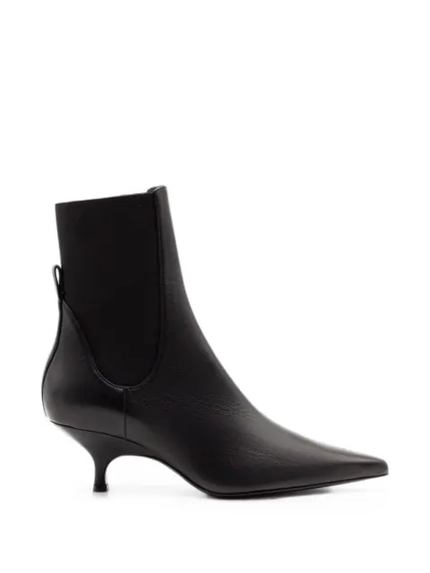 GIABORGHINI Tara elastic-panel Chelsea ankle boots Black TARALCAL5000