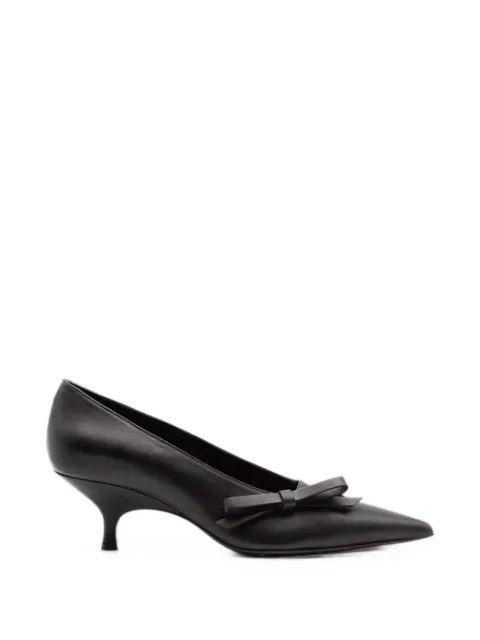 GIABORGHINI Oli bow-detail pumps Black OLILCAL5000