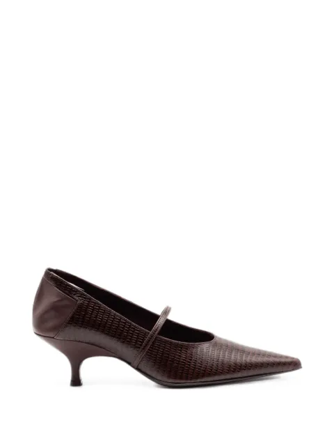 GIABORGHINI Elisa woven-effect pumps Brown ELISALLIP4545