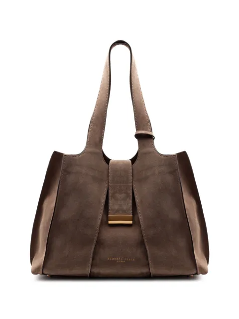 Roberto Festa Eloise ribbed-leather tote bag Brown ELOISESOFTYTAUPE
