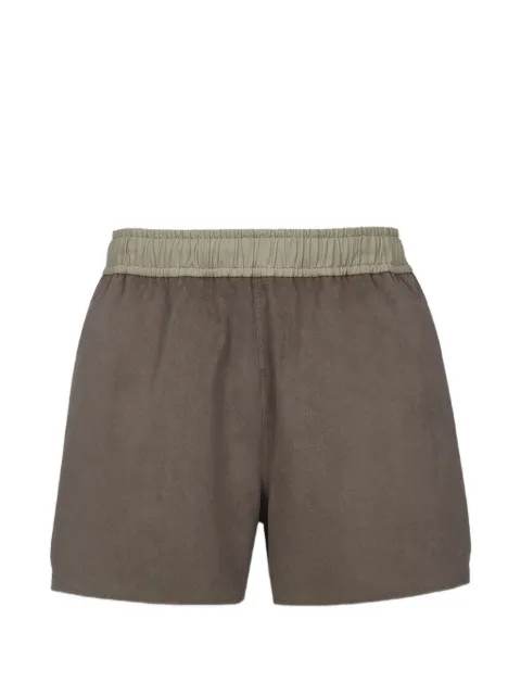 MCM x We The Best ultrasuede shorts Grey MHPGAMM05NG