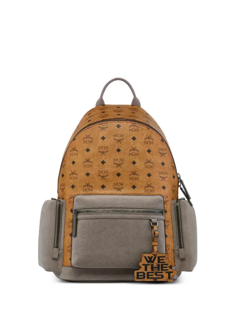 MCM x We The Best Stark medium Visetos-print backpack Brown MMKGAVE10CO