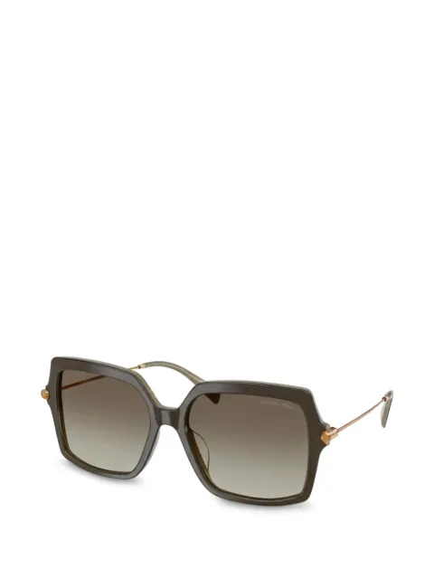 Michael Kors geometric-frame sunglasses Green 0MK2247U
