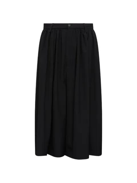 MM6 Maison Margiela gathered pleated shorts Black S62MU0079M35436