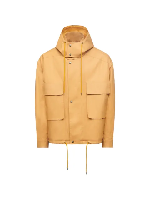 MM6 Maison Margiela coated-cotton hooded jacket Yellow SH2AM0076M36001