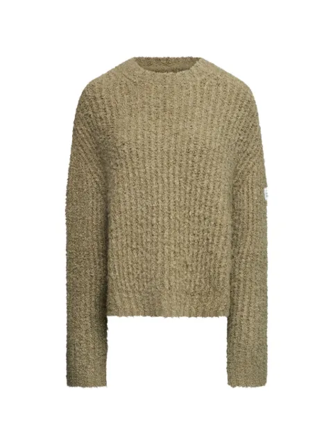 MM6 Maison Margiela long-sleeve bouclé-knit sweater Neutrals S62HL0055M13342